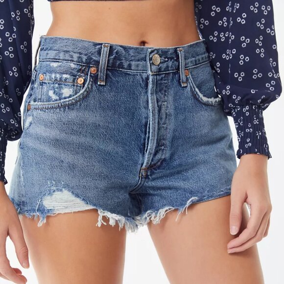 AGOLDE Parker Vintage Cutoff Short Size 24 - Picture 1 of 6